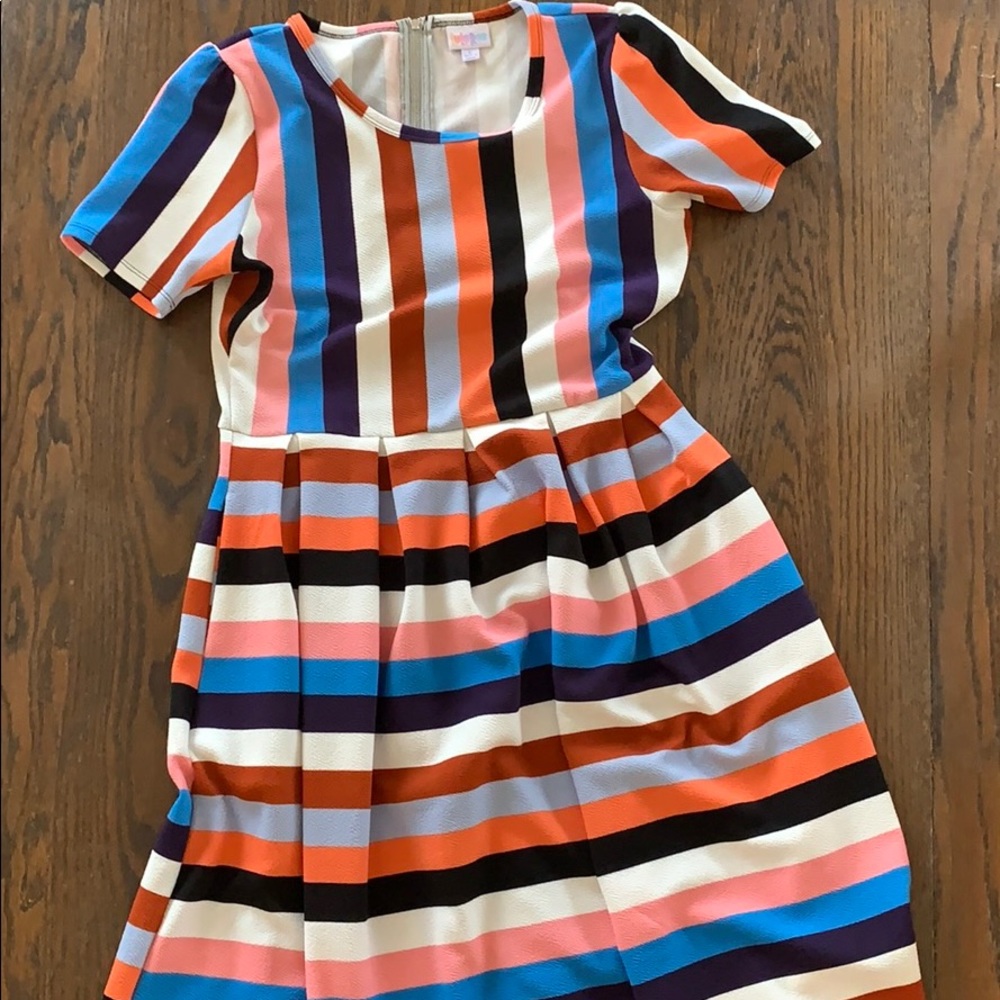 LulaRoe Multicolored Amelia Dress